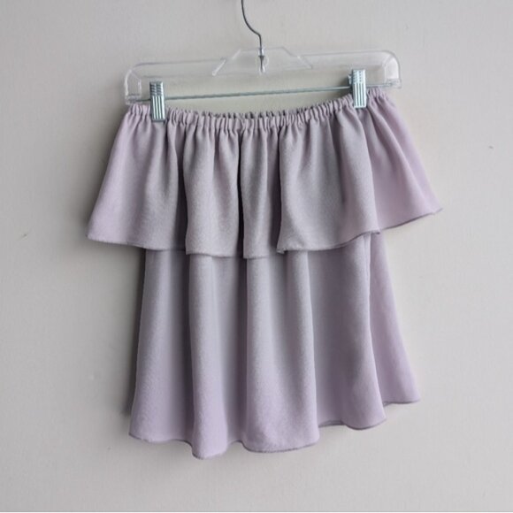 Aritzia Wilfred Promener Off-Shoulder Pink Ruffle Blouse - Picture 2 of 5